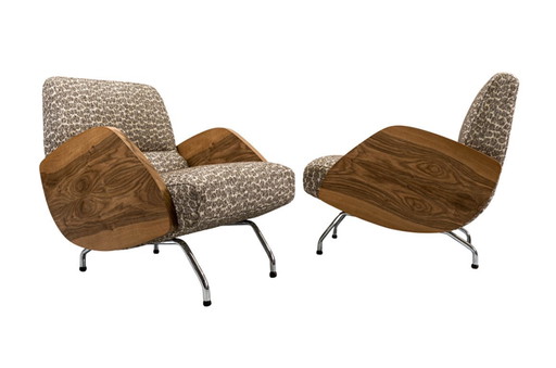 Model "360" Armchairs By Janusz Różański, Poland, 1950s, Set Of 2