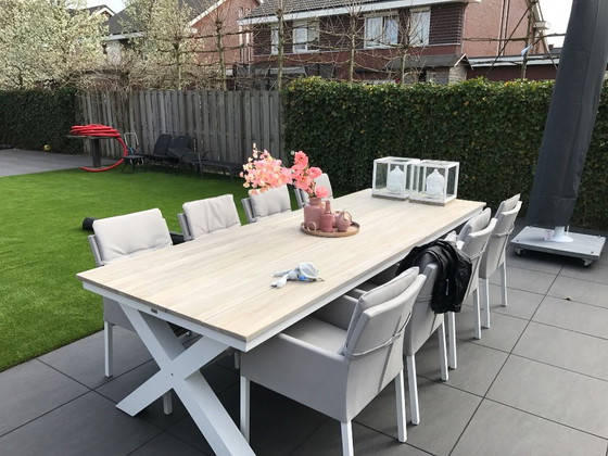 Set da giardino di lusso con 8 sedie e un grande tavolo da pranzo di 3 metri. – Life style garden furniture (photo 2 of 5)