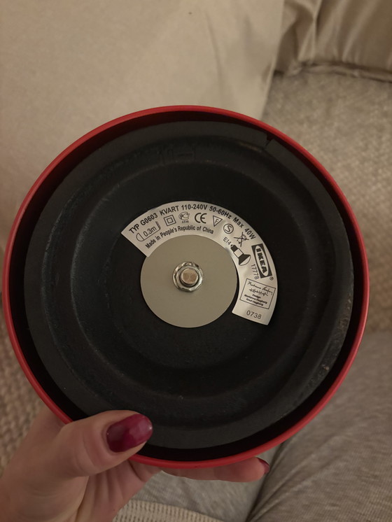 Image 1 of Lot de 2 lampadaires vintage IKEA rouges - neufs