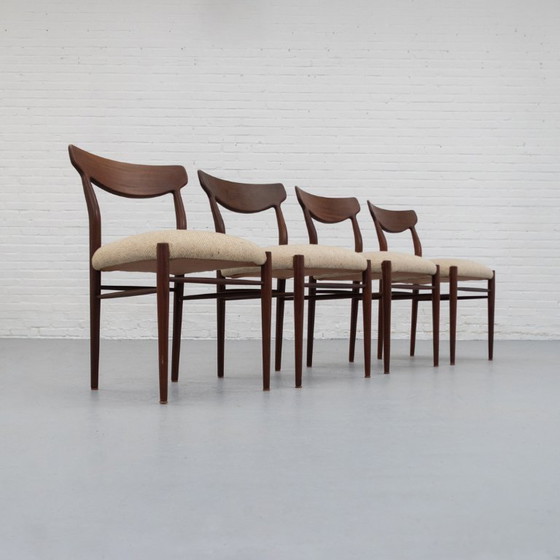 Image 1 of Ensemble de chaises de salle à manger Lübke années 60