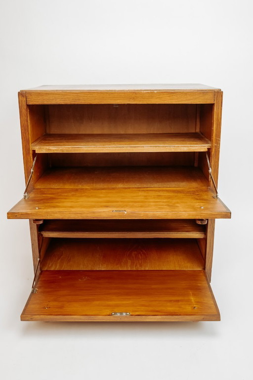 Vintage wooden shoe cabinet