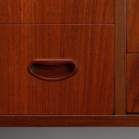 Image 1 of Deens design kaptafel in teak by AG Spejl Kobberbeskyttet, 1960s