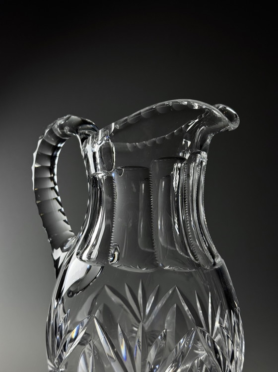 Image 1 of Val Saint Lambert - jaren 1900 - handgeslepen kristallen kan - 1 liter