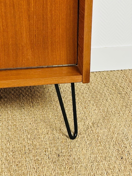 Image 1 of Enfilade haute vintage scandinave en teck, 1960