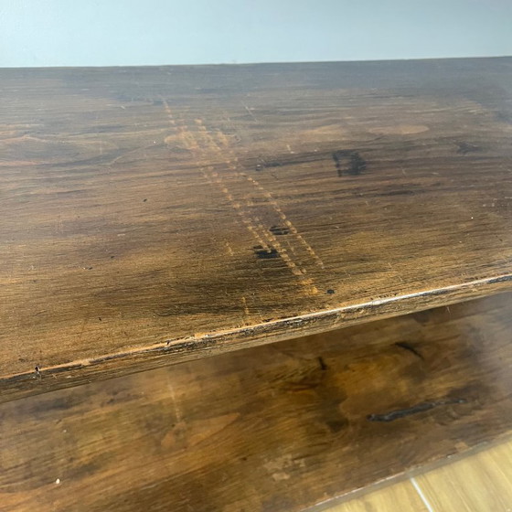 Image 1 of Console ancienne en bois massif – fin XIXᵉ / début XXᵉ siècle