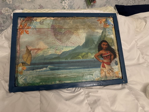 Un quadro di Vaiana per ravvivare la cameretta di un bambino.