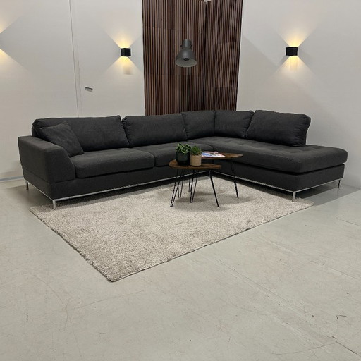 Sofá esquinero gris antracita 300x218cm