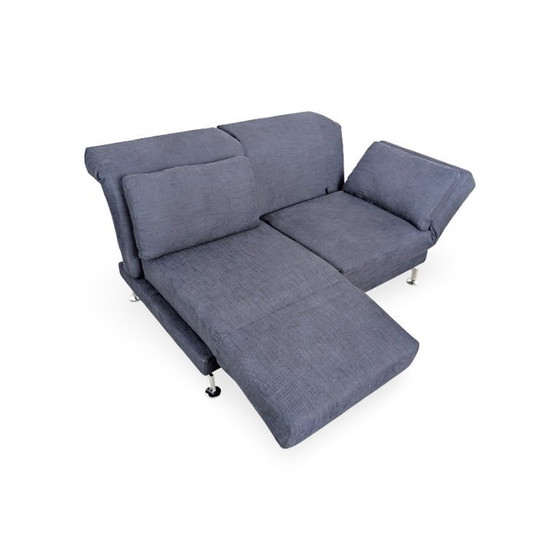 Image 1 of Originele Brühl Moule Sofa, tweezitsbank, zwart design.