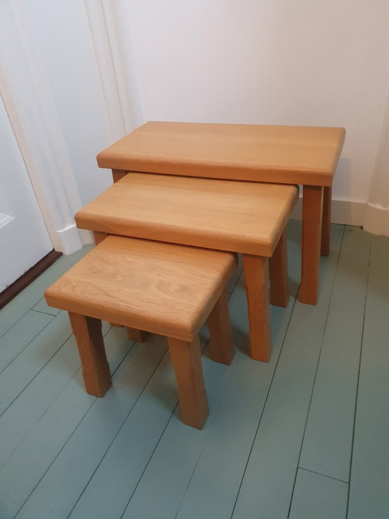 Image 1 of Mimi set di tre tavolini laterali vintage (presumibilmente danesi)
