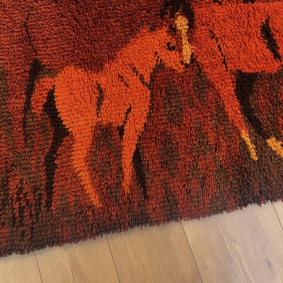 Image 1 of RYA rug and wall hanging from the 70s with horses
