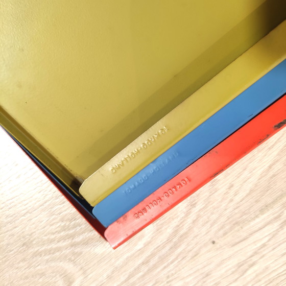 Image 1 of Mid century free standing rack with metal shelves by A. Dekker for Tomado