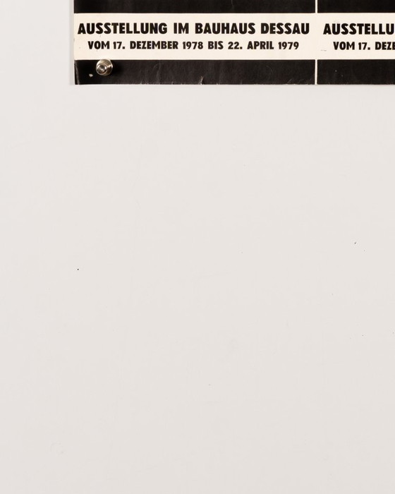 Image 1 of Bauhaus Werkstatt Arbeiten – 1979 – Original Vintage Exhibition Poster – Bauhaus Modernism – 47.5x69.5 cm