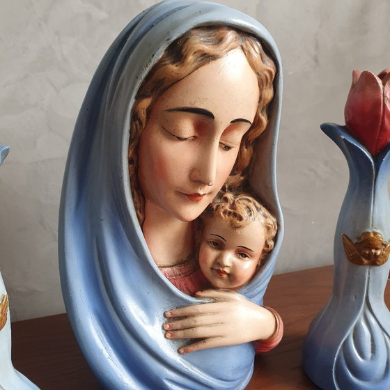 Image 1 of Zeldzaam Art Deco Mariabeeld Van Arnova Uit De Jaren 40