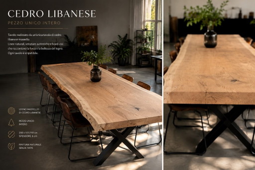 Lebanese Cedar Wood Slabs – eettafels (photo 2 of 5)