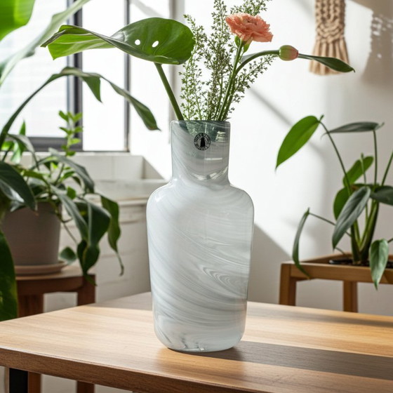 Image 1 of Art glass vase in a swirl design,by Iina Vuorivirta for IKEA