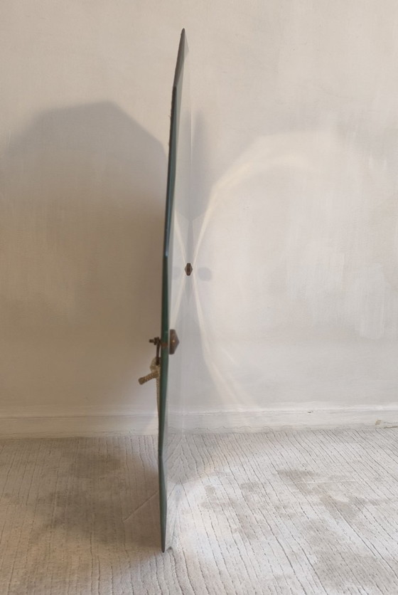 Image 1 of ✨💎 Elegante 12-delige schuine spiegel uit de jaren 40/50 – vintage Art Deco-stijl 💎✨