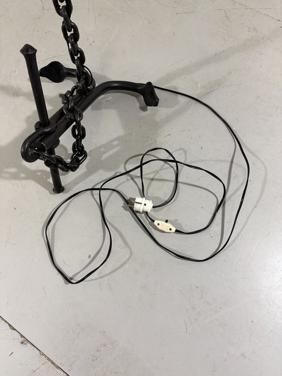 Image 1 of Lampadaire en chaîne avec base en ancre 1960s