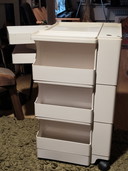 Vintage design Kunststof Boby trolley van Joe Colombo