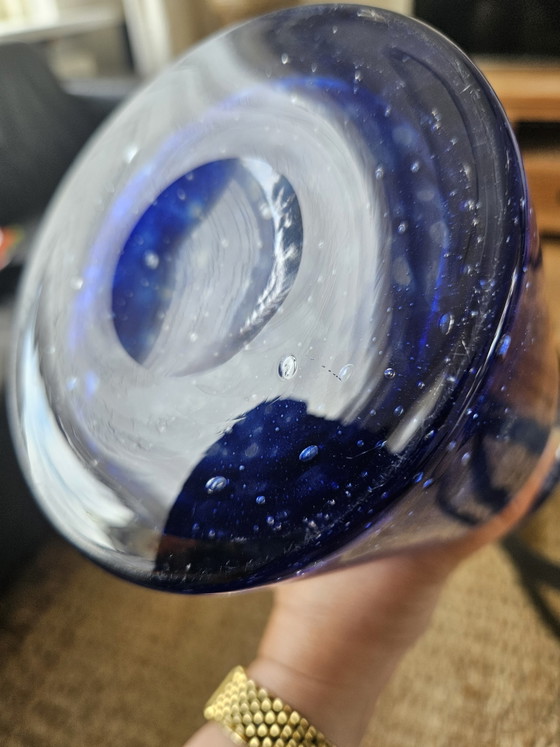 Image 1 of XL Vintage 'Flora' Art Glass Vase – František Koudelka (1970s) – Perfect condition!