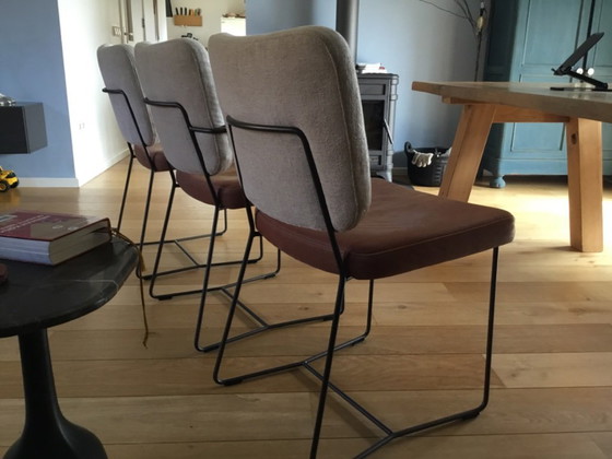 Image 1 of 3 Bert Plantagie Kiko chairs and 1 dining table bench