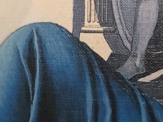 Hand-painted Reproduction P. Delvaux – Paintings & Drawings, Wood, Canvas (photo 4 of 10)