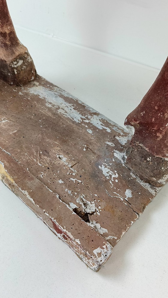 Image 1 of Hermosa estatua antigua de caballo de madera de la dinastía Tang