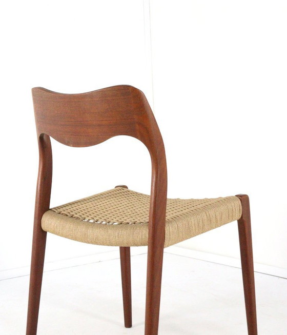 Image 1 of Set di 4 sedie Niels O Möller modello 71 vintage danese