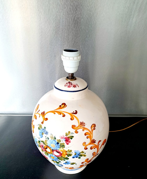 Image 1 of Lampe de table italienne en céramique