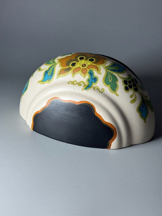 Plateelbakkerij Zuid-Holland - Vaso da parete / Cachepot Art Déco Gouda — Anni '30 – Vasi per piante (photo 11 of 15)