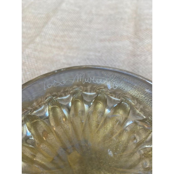 Image 1 of Vintage Murano glass vase by Toso, 1980