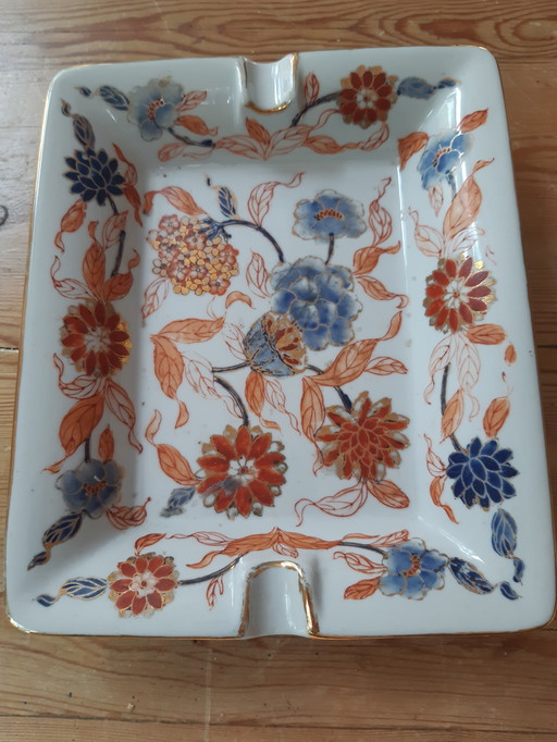 Antique hand-painted ashtray Imari porcelain Japanese