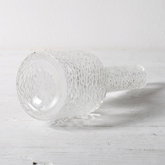 Image 1 of Small Vintage Clear Glass Vase / Single Flower Stylish Vase / Sweden / 2000s