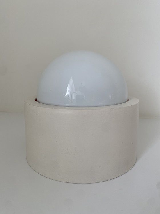 Image 1 of See also my other ads

Vintage ceiling light / wall lamp with opaline glass globe - retro design