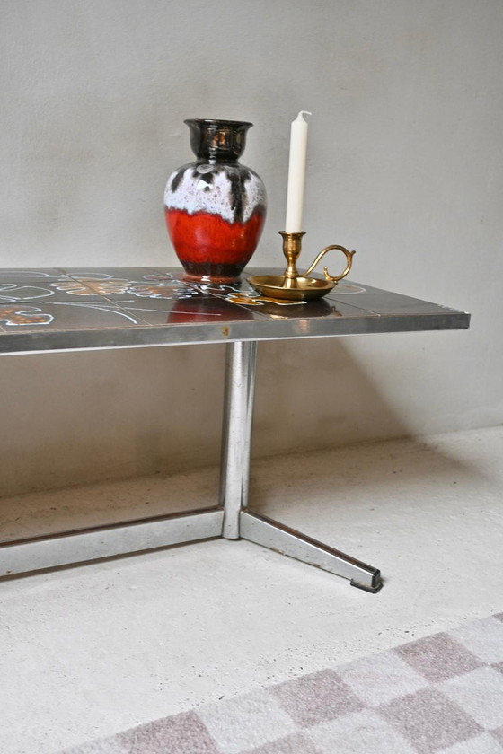 Image 1 of Couchtisch Keramikplatte 1960er Jahre Adri Belarti