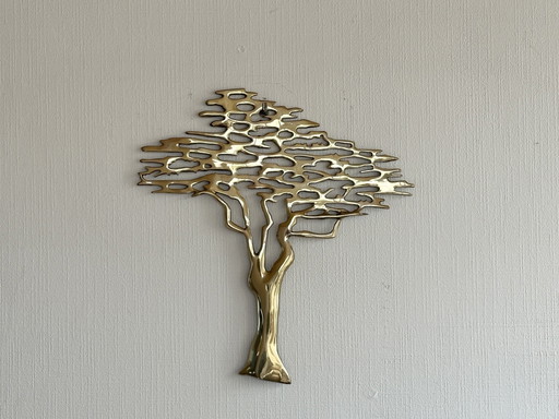 Scultura vintage in ottone "Bijan" degli anni '70
