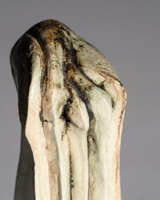 Image 1 of Uta Falter-Baumgarten Signed Studio Ceramic Brutalist Sculpture, Germany 1989 – Monumental Hand-Built Ceramic Object