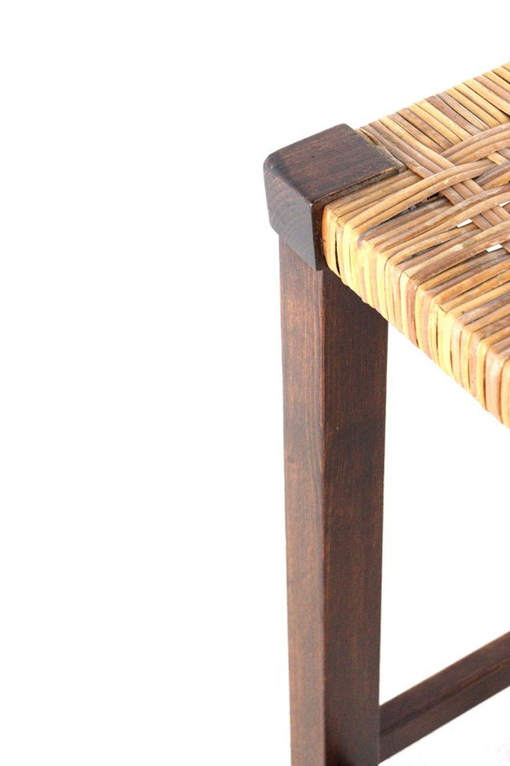 Sgabello in legno vintage brutalista – Sgabelli (photo 10 of 11)