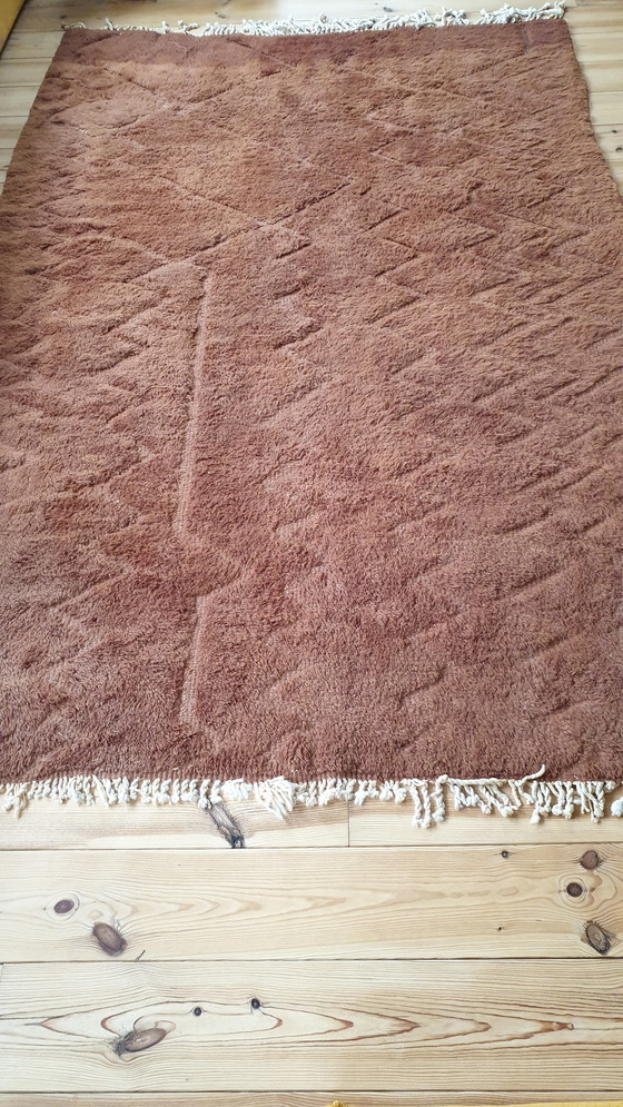 Image 1 of Tree of Colors Rich Brown Woolen Rug