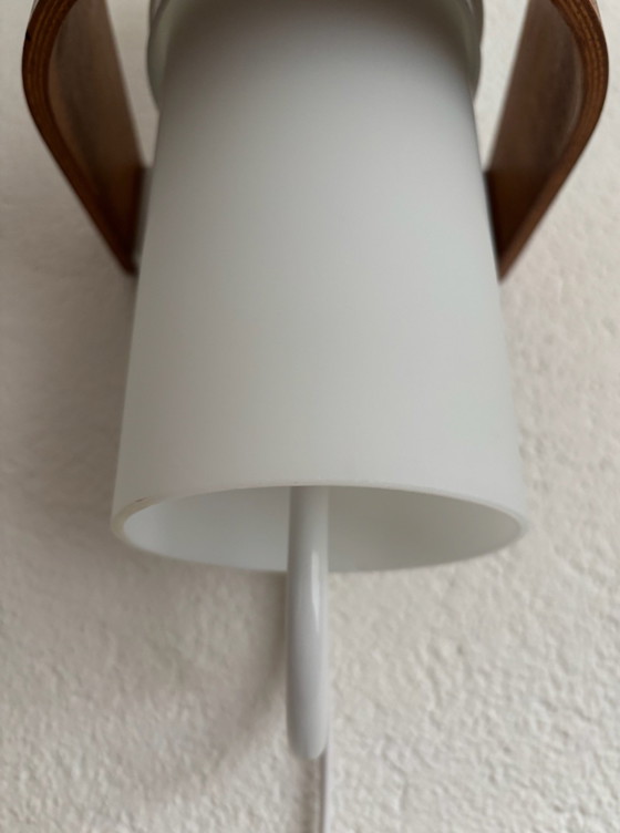 Applique vintage Philips Louis Kalff anni '60 – Vetro, Legno (photo 12 of 14)