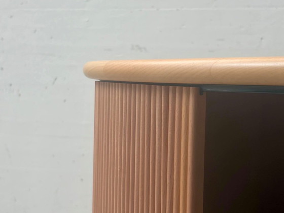 Röthlisberger roller shutter cabinet B by Trix & Robert Haussmann, 1977 – Storage cabinet, Wood (photo 4 of 19)