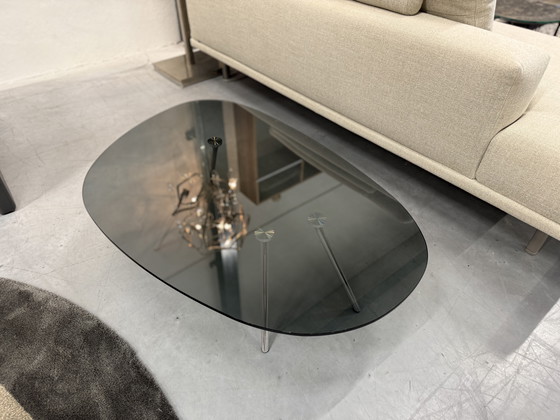 Image 1 of Tavolino da caffè Beek Maupertuus in vetro nero 110x71