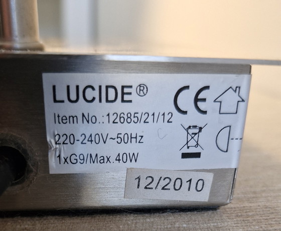 Image 1 of Table/Desk Lamp Geos by Lucide Belgium - Matte Chrome