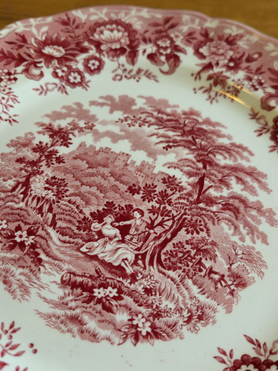 5 vintage plates Meakin Staffordshire Romance – Alfred Meakin, Crockery, Porcelain, Ceramic (photo 4 of 5)
