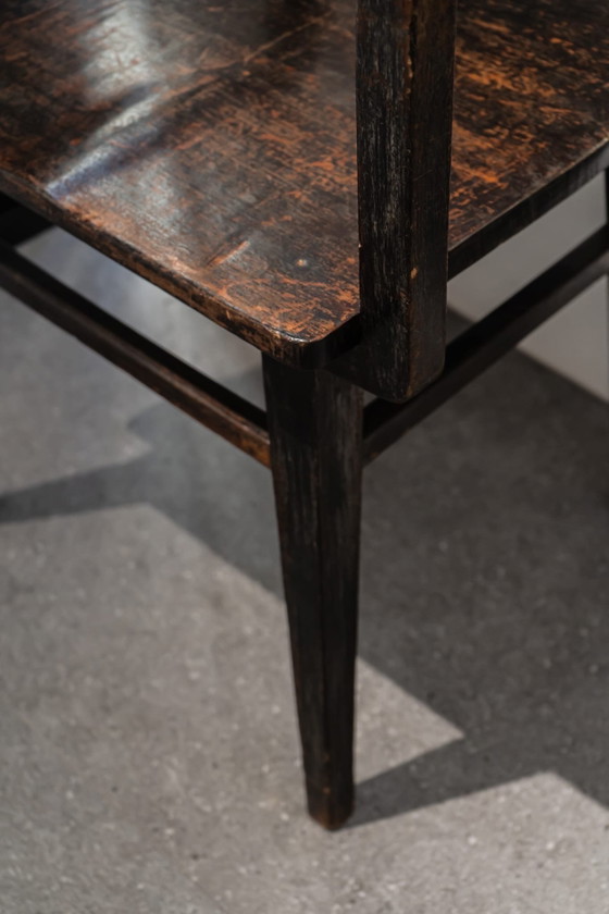 Fauteuil ancien portugais, Bois, Noir (photo 6 sur 6)