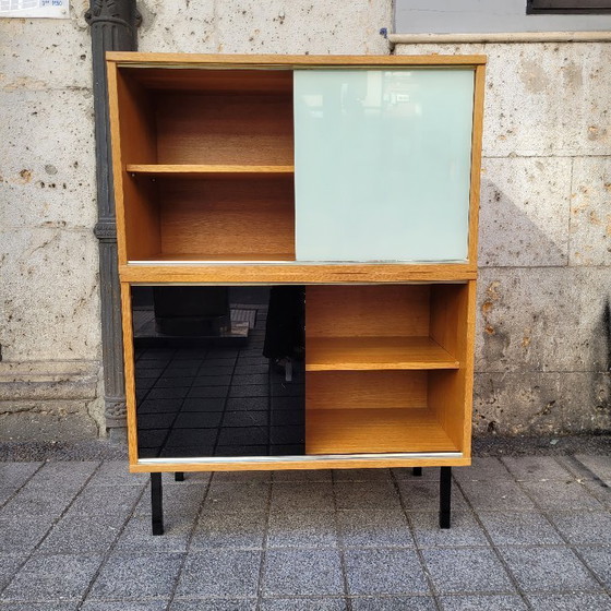 Image 1 of Modulare Möbel, Didier Rozaffy, Holz und Glas, 60er Jahre – Frankreich