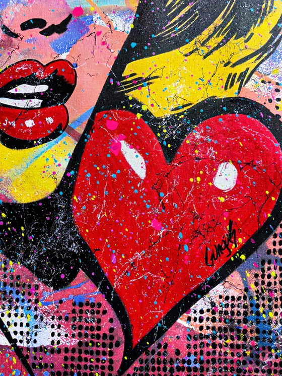 Image 1 of GONGAS - Upraising - Lithographie d'Artiste encadrée