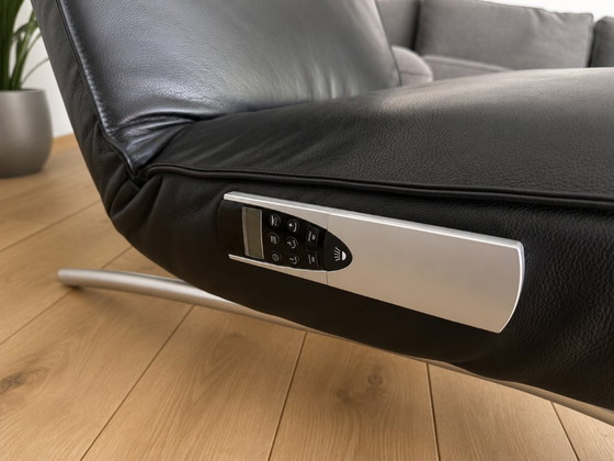 Koinor Jonas Designer Recliner – Black Leather – With Luxury Massage Function – Adjustable recliner chair, rvs (photo 3 of 6)