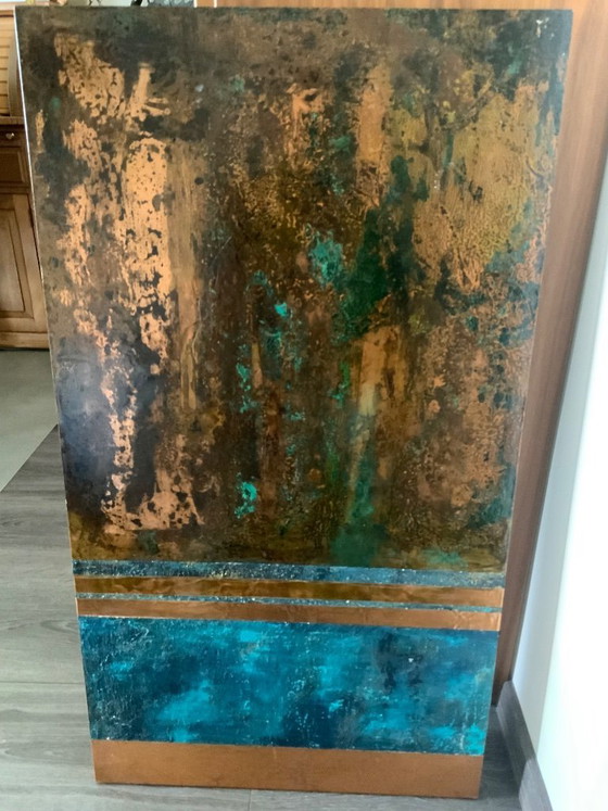 Image 1 of Exclusive abstract painting on copper