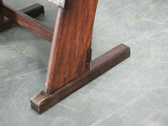 Image 1 of Zeldzame Tsjechoslowaakse bioscoopbank met drie zitplaatsen uit de jaren 1920, in Thonet-stijl.