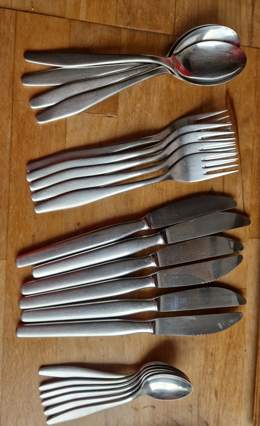 Nilsjohan, Capri series, cutlery – besteksets, Metal, rvs